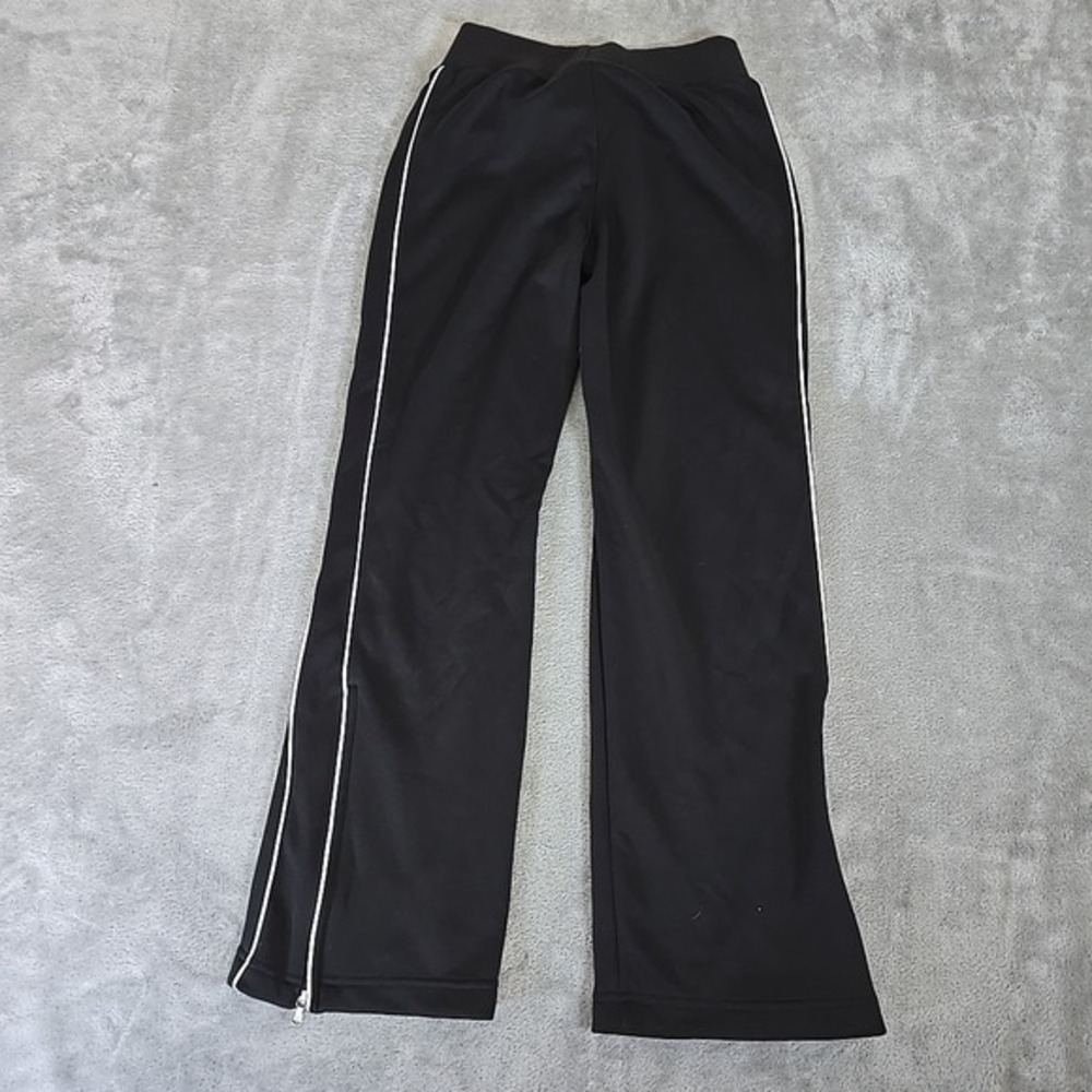 Charles River Olympian Pants Youth Medium 10/12 Black Ankle‎ Zip Pull On Track